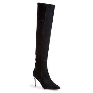 Suede Thigh High Marina Boots